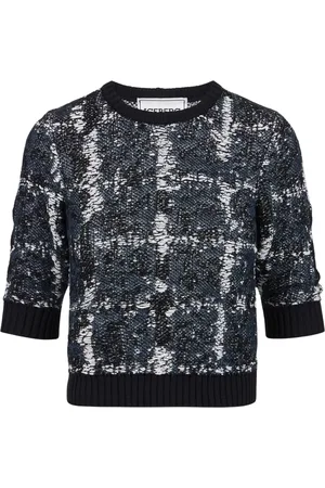 Iceberg Femme, Pulls, Noir, Taille: 36 FR Petit pull ras du cou multicolore