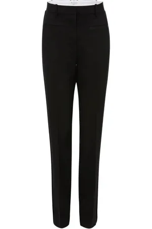 J.W.Anderson Femme, Pantalons, Noir, Taille: 40 FR Pantalon de smoking noir en laine