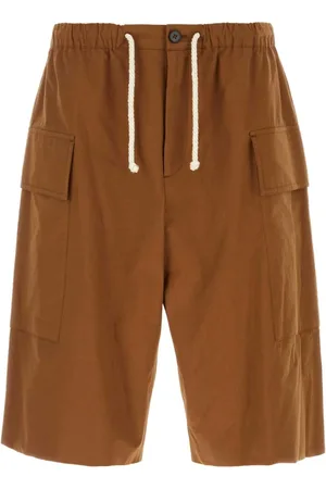 Jil Sander Homme, Shorts, Brun, Taille: L Bermuda Marron en Coton