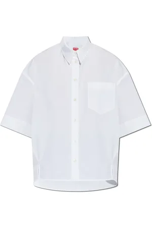 Kenzo Femme, Blouses et Chemises, Blanc, Taille: 42 FR Chemise à poche