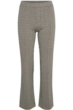 Part Two Femme, Pantalons, , Taille: 36 FR Pantalon Droit Pied-de-Poule Noir