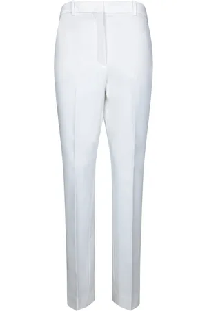 Incotex Femme, Pantalons, Blanc, Taille: 38 FR Pantalon Blanc à Jambe Droite pour Femme