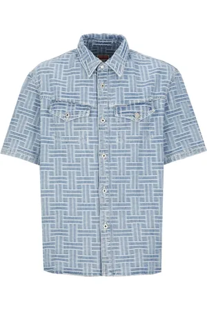 Kenzo Homme, Chemises, Bleu, Taille: S Chemise en denim tissé