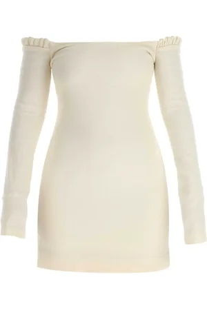 Khaite Femme, Robes, , Taille: 36 FR Robe Mini Octavia en Laine Ivoire