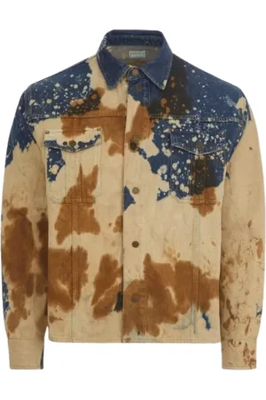 Guess Homme, Vestes, Multicolore, Taille: M Veste Trucker en Denim Délavé