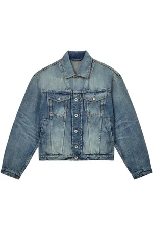 Kenzo Homme, Vestes, Bleu, Taille: S Veste Trucker en Denim Pop