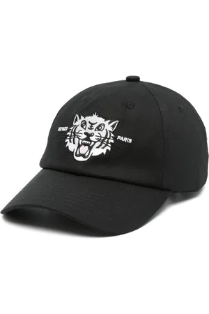 Kenzo Homme, Accessoires, Noir, Taille: ONE Size Casquette à boucle coulissante avec œillets d`aération