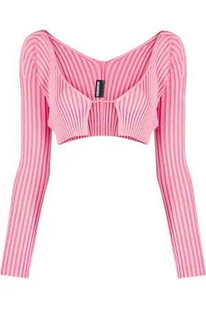 Jacquemus Femme, Pulls, Rose, Taille: 38 FR La Maille Pralu Cardigan