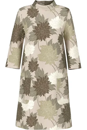 Marc Cain Femme, Robes, Multicolore, Taille: 40 FR Robe Beige Yc 21.18 J04