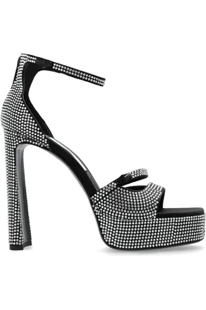 Jimmy Choo Femme, Chaussures, Noir, Taille: 37 EU Sandales Plateformes Claressa