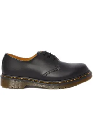 Dr. Martens Femme, Chaussures, Noir, Taille: 36 EU Chaussures Oxford en cuir noir pour femmes