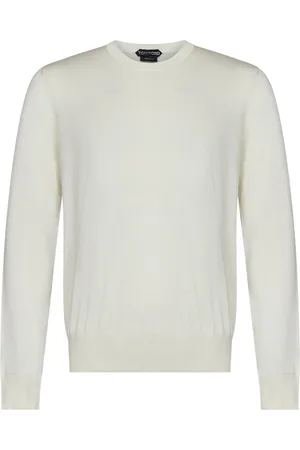 Tom Ford Homme, Pulls, Blanc, Taille: 2XL Pull ras du cou