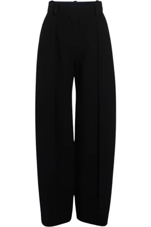 Jacquemus Femme, Pantalons, Noir, Taille: 38 FR Pantalon Large Taille Haute