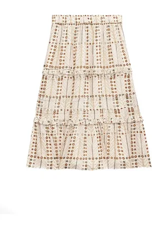 Isabel Marant Femme, Jupes, Multicolore, Taille: 38 FR Jupe Longue Imprimée en Voile de Coton