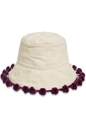 La DoubleJ Femme, Accessoires, , Taille: ONE Size Chapeau Bob Chic avec Glands Contrastés