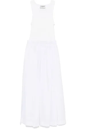 Iceberg Femme, Robes, Blanc, Taille: 40 FR Robe Blanche Sans Manches avec Poches