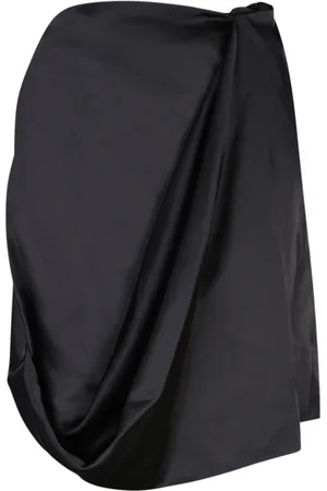 J.W.Anderson Femme, Jupes, Noir, Taille: 36 FR Jupe Midi Asymétrique à la Taille