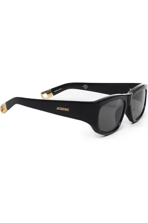 Jacquemus Unisex, Accessoires, Noir, Taille: ONE Size Lunettes de soleil à monture arrondie