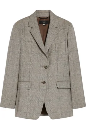 Max Mara Femme, Vestes, Brun, Taille: 38 FR Blazer en laine élégant avec silhouette