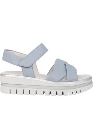 Gabor Femme, Chaussures, Bleu, Taille: 35 1/2 EU Sandalette bleue pour femme en été