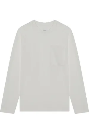 Jil Sander Homme, Tops, Blanc, Taille: M T-shirt à Col Rond