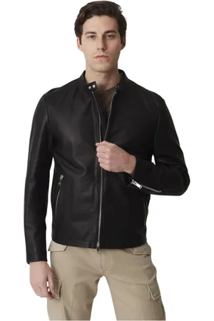 Dondup Homme, Vestes, Noir, Taille: M Jean Biker Élégant
