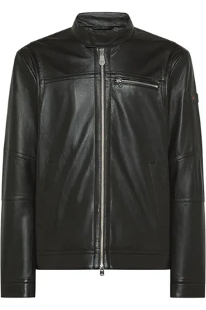 Peuterey Homme, Vestes, Brun, Taille: XL Blouson en cuir marron Saguaro PE 11
