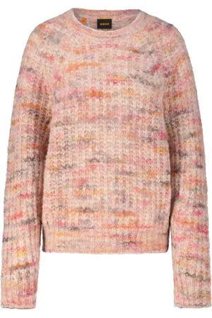 HUGO BOSS Femme, Pulls, Multicolore, Taille: 42 FR Pull Coloré en Laine d`Alpaga
