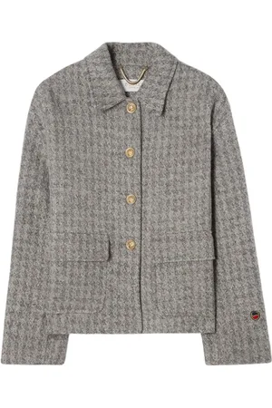 BUSNEL Femme, Vestes, Gris, Taille: 44 FR Veste Pied-de-Poule