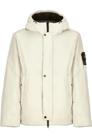 Stone Island Homme, Vestes, Vert, Taille: XL Veste à Capuche Verte avec Poches Zippées
