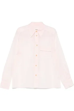 Khaite Femme, Blouses et Chemises, Rose, Taille: 38 FR Chemise Boutonnée avec Poche à Rabat