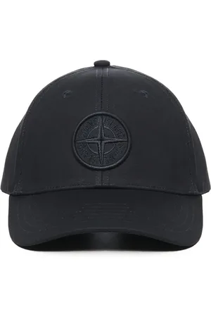 Stone Island Homme, Accessoires, Bleu, Taille: ONE Size Casquette Logo Boussole Brodé