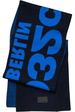 032c Homme, Accessoires, Bleu, Taille: ONE Size Écharpe Selfie Bleue