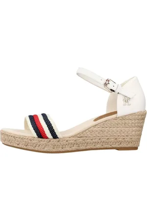Tommy Hilfiger Femme, Chaussures, Blanc, Taille: 40 EU Escarpins compensés Corporate Mid Wedge