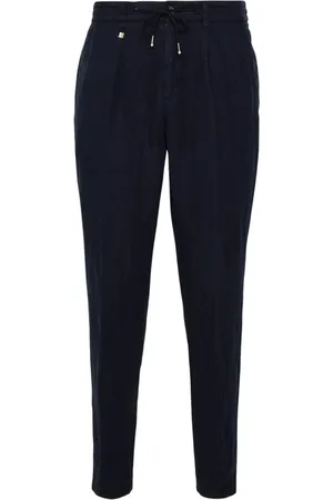 HUGO BOSS Homme, Pantalons, Bleu, Taille: 3XL Pantalon de survêtement en lin