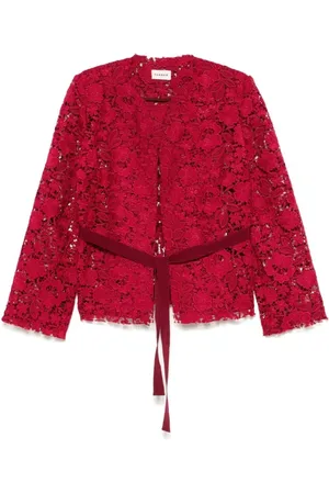 P.A.R.O.S.H. Femme, Vestes, Rouge, Taille: 42 FR Vestes rouges pour un look élégant