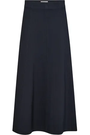 Part Two Femme, Jupes, Bleu, Taille: 48 FR Élégante jupe bleu marine foncé