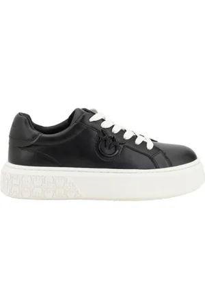 Pinko Femme, Chaussures, Noir, Taille: 37 EU Baskets à plateforme Logo Style Urbain