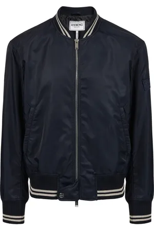 Iceberg Homme, Vestes, Bleu, Taille: XL Blouson Bleu Coupe Standard
