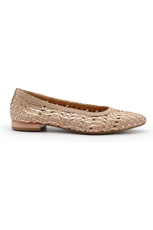 Gioseppo Femme, Chaussures, Jaune, Taille: 38 EU Ballerines Plates en Cuir Sable Artisanales