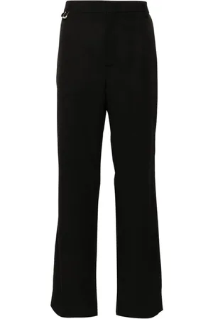 Jacquemus Homme, Pantalons, Noir, Taille: L Pantalon Tailleur Noir en Laine Vierge
