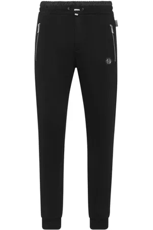 Philipp Plein Homme, Pantalons, Noir, Taille: XL Pantalons de jogging bouffants
