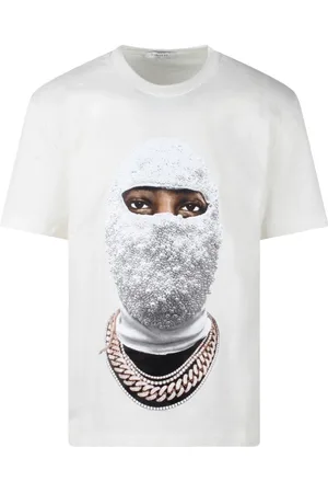 Ih Nom Uh Nit Homme, Tops, Blanc, Taille: XL T-shirt graphique avec impression de masque
