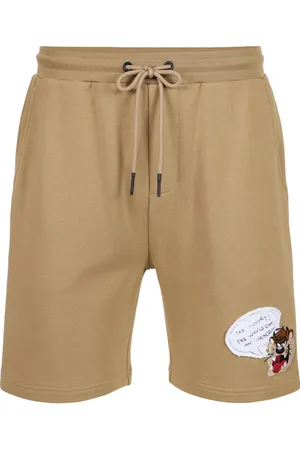 Iceberg Homme, Shorts, Brun, Taille: L Bermuda slim en molleton de coton "mud" avec broderie Taz