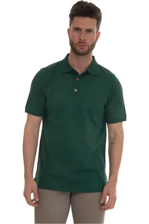 Kiton Homme, Tops, Vert, Taille: L Polo à Manches Courtes