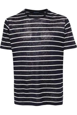 Paul & Shark Homme, Tops, Bleu, Taille: XL Chemise Décontractée à Manches Longues en Lin Bleu