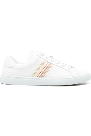 Paul Smith Homme, Chaussures, Blanc, Taille: 42 EU Baskets Blanches Lacets Semelle en Caoutchouc