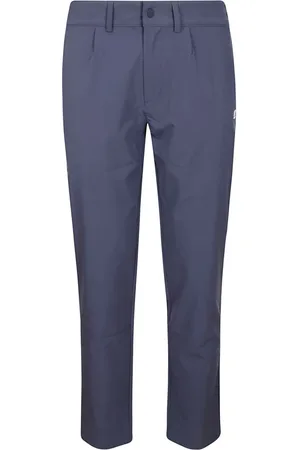 K-Way Homme, Pantalons, Bleu, Taille: S Pantalon Bleu en Nylon Résistant à l`Eau