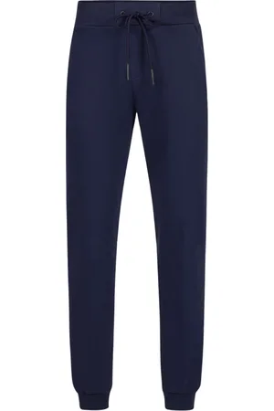Iceberg Homme, Pantalons, Bleu, Taille: XL Pantalon de survêtement bleu avec écusson brodé