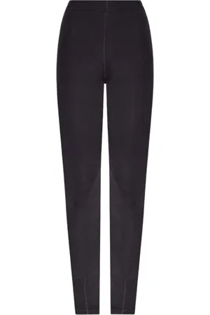 Jil Sander Femme, Pantalons, Noir, Taille: 40 FR Leggings d`entraînement avec logo imprimé